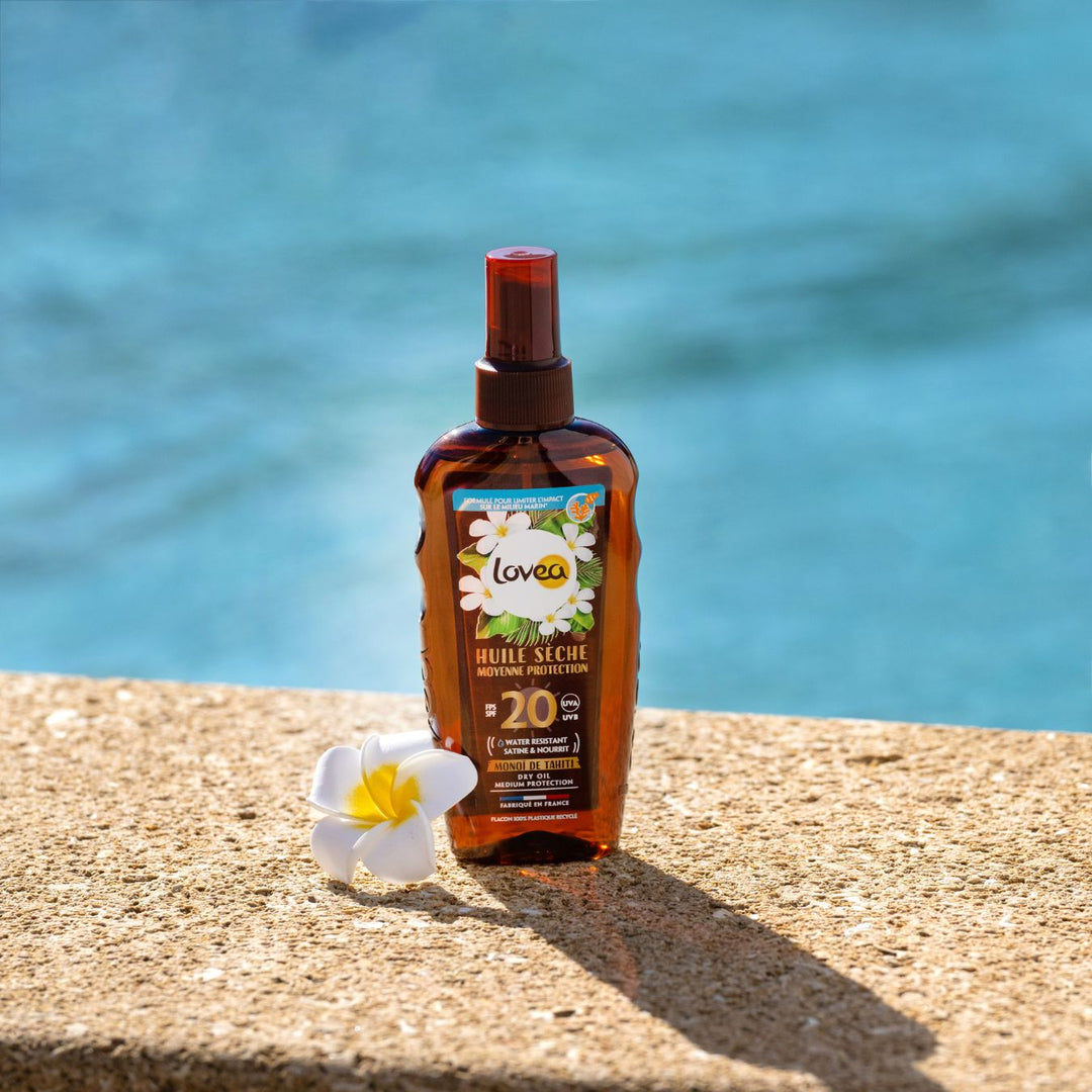 Huile Solaire Sèche SPF 20 Moyenne Protection