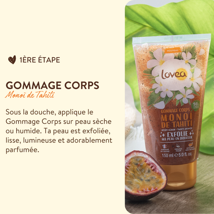 8000034 lovea kit de soin corps routine douceur monoi gommage corps monoi de tahiti produit 1