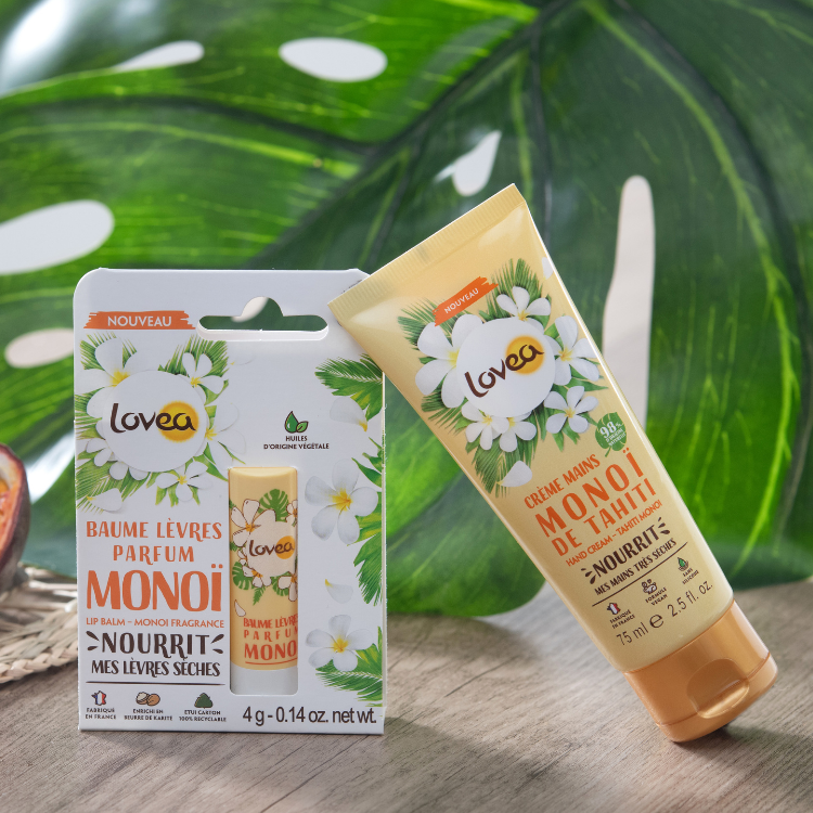 8000040 lovea duo mains levres monoi nourrissant produits