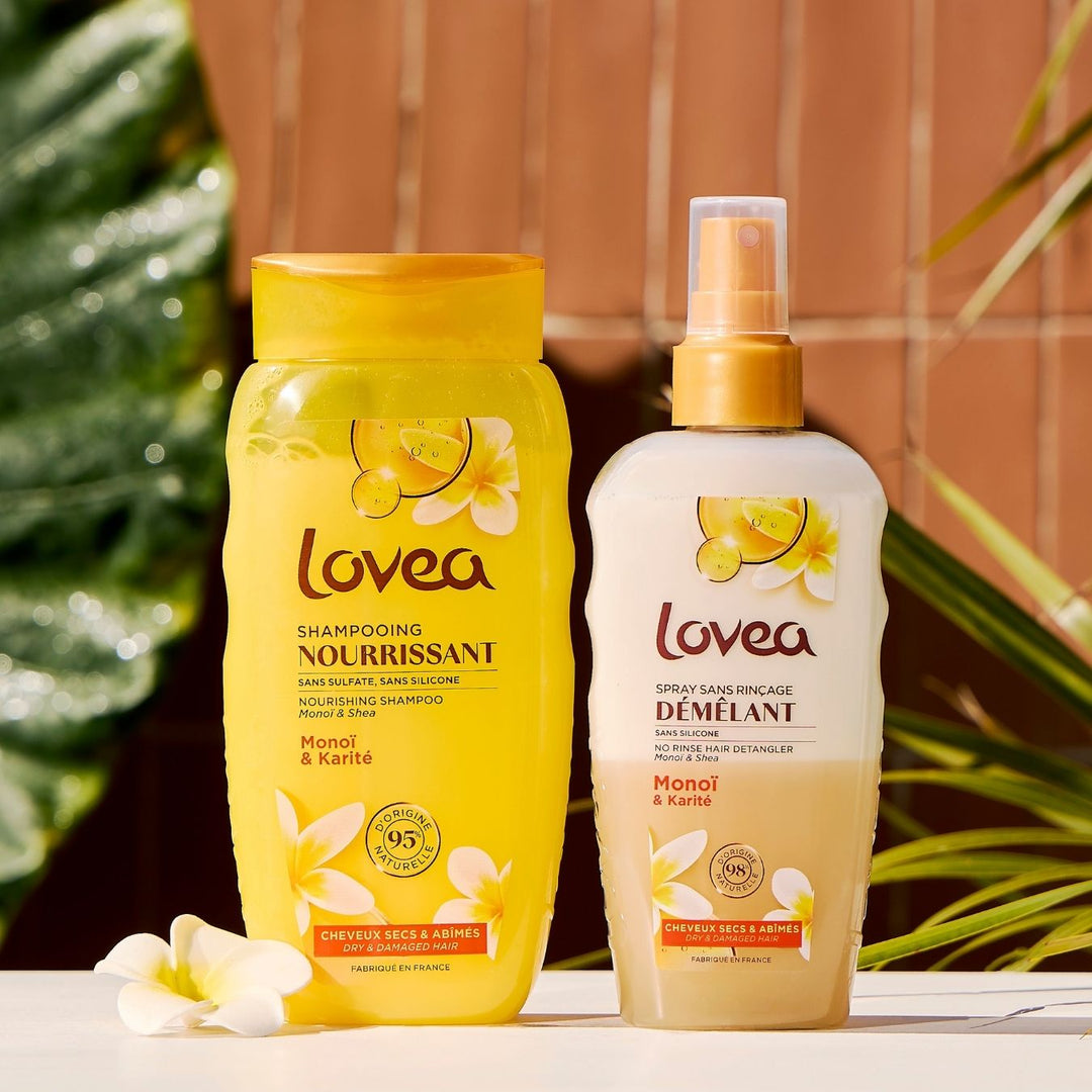 Spray Démêlant Sans Rinçage - Monoï & Karité - Cheveux secs & abîmés