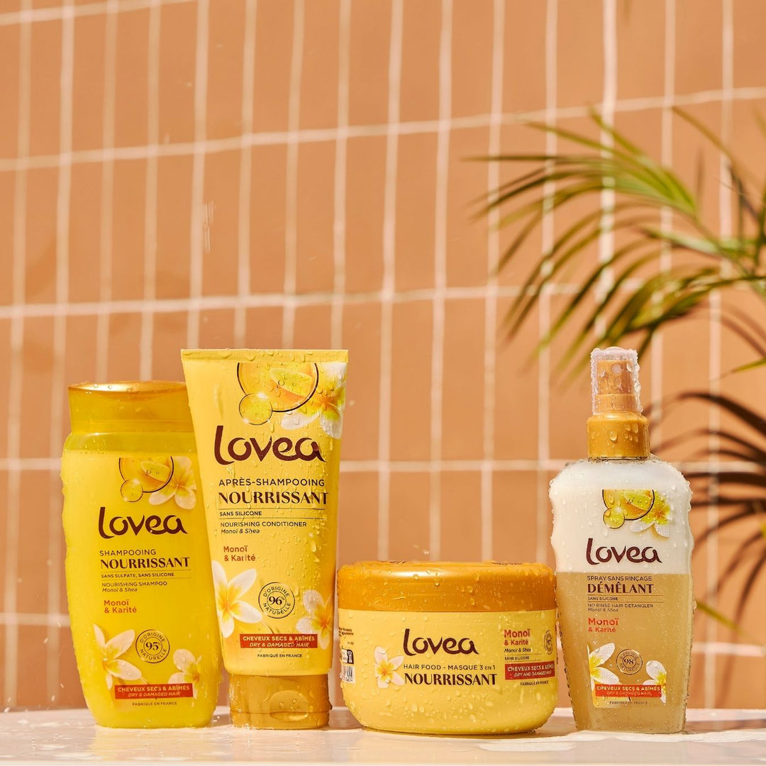 Spray Démêlant Sans Rinçage - Monoï & Karité - Cheveux secs & abîmés