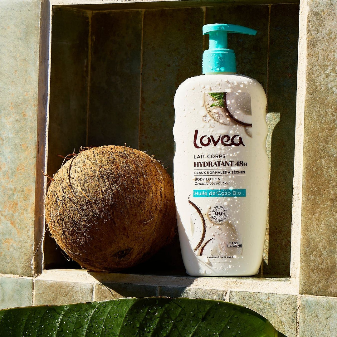 Lait Corps Hydratant 48h - Huile de Coco - Peaux normales à sèches