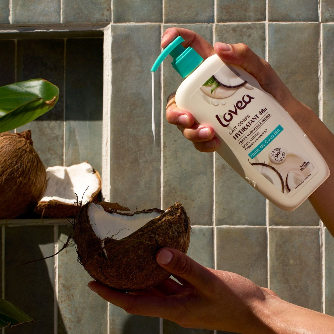 Lait Corps Hydratant 48h - Huile de Coco - Peaux normales à sèches