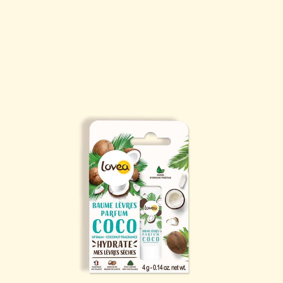 2012030 lovea coconut-scented lip balm packshot