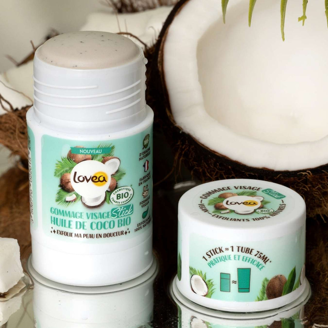 2022015 lovea face scrub stick organic coconut oil product