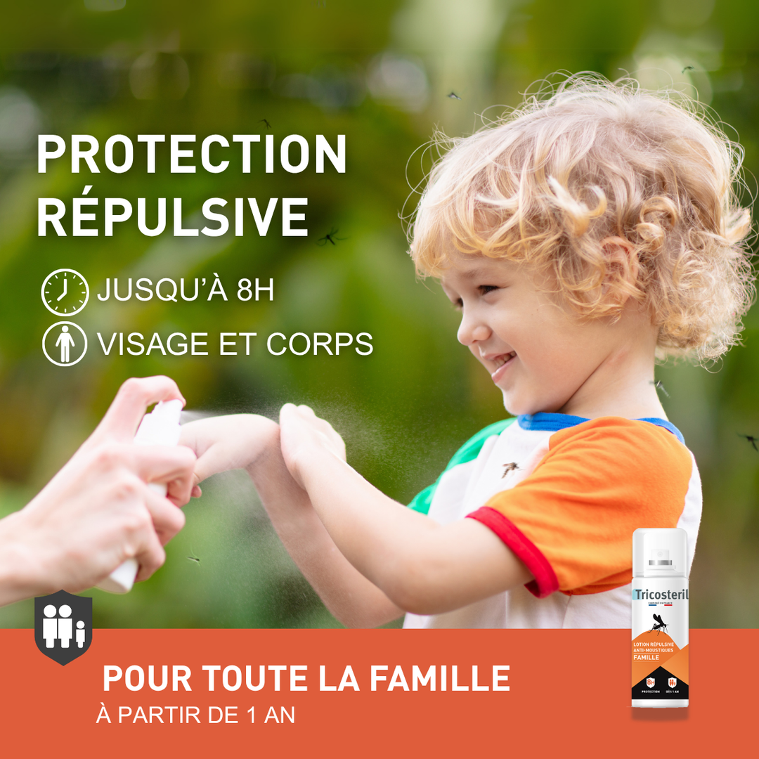 SPRAY ANTI-MOUSTIQUES - FAMILLE - TRICOSTERIL