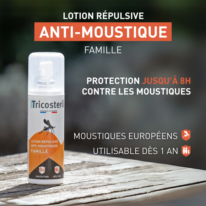 SPRAY ANTI-MOUSTIQUES - FAMILLE - TRICOSTERIL