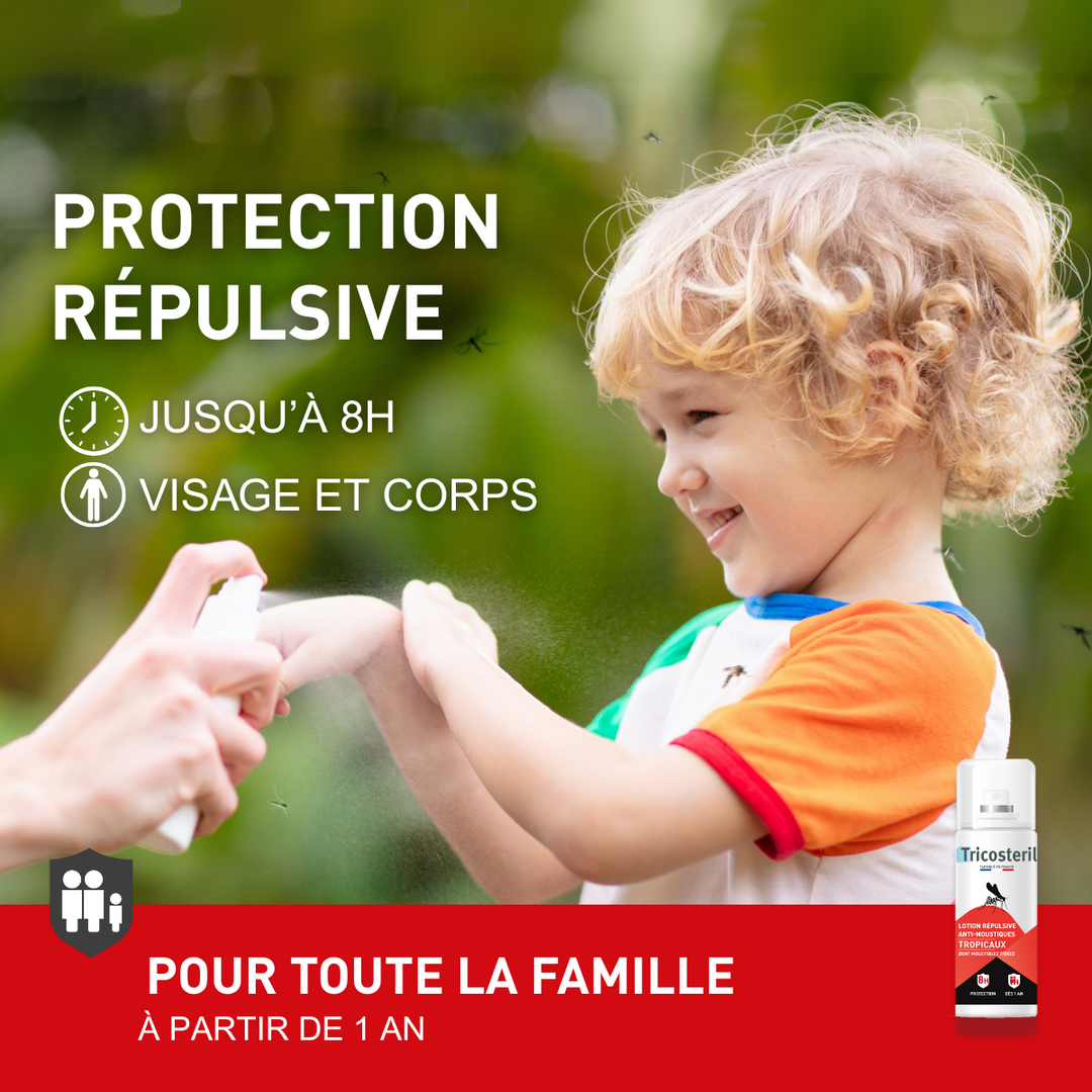 SPRAY ANTI-MOUSTIQUES - TROPICAUX - TRICOSTERIL