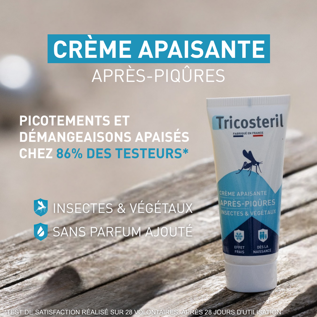 CRÈME APAISANTE APRES-PIQÛRES - MOUSTIQUES & VÉGÉTAUX - TRICOSTERIL