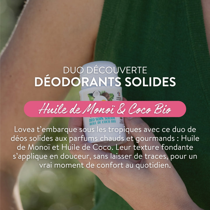 Duo Découverte - Solid Deodorants - Monoi and Coconut Oil