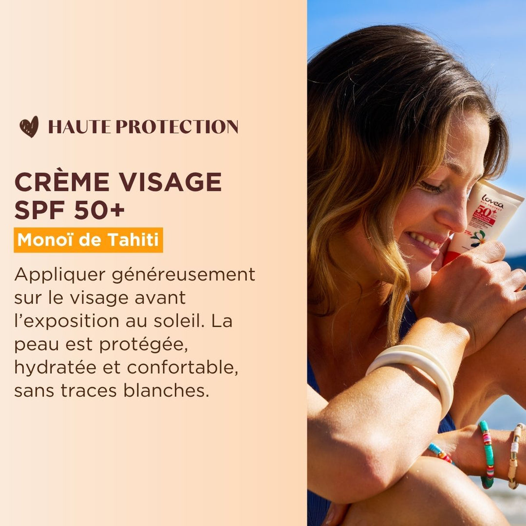 Duo Solaire Visage - Haute Protection SPF 50 - Monoï de Tahiti