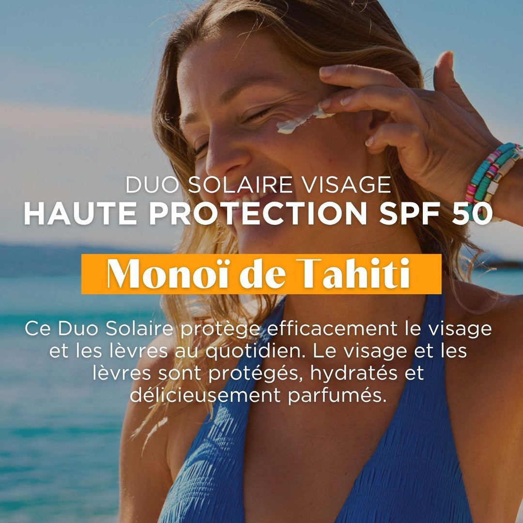 Duo Solaire Visage - Haute Protection SPF 50 - Monoï de Tahiti