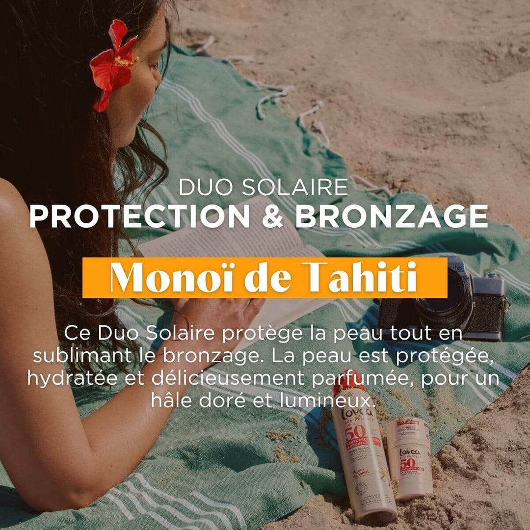 Duo Solaire - Protection & Bronzage SPF 50 - Monoï de Tahiti